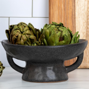 Creative Co-Op Stoneware Bowl w/Handle