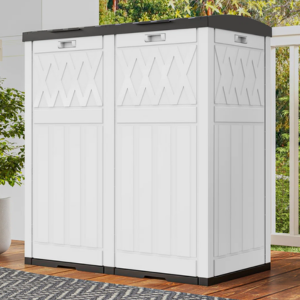 Resin 61Gl. Double Bin Trash Can