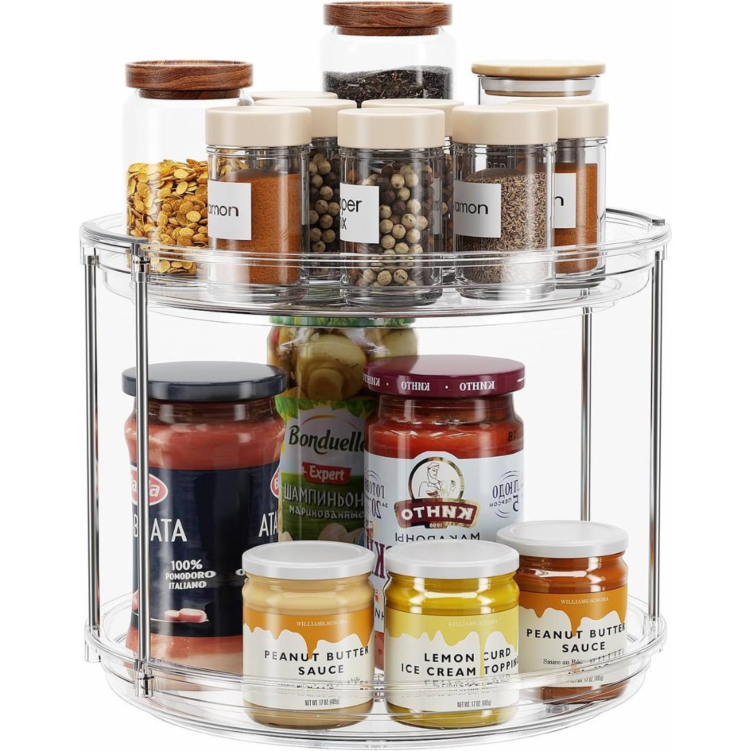 2-Tier 9.25'' Lazy Susan Organizer