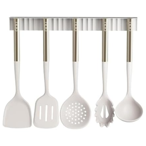 6-Piece Magnetic Silicone Utensils Set w/Holder