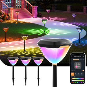 Linkind 4-Pack Smart Solar Pathway Light w/App