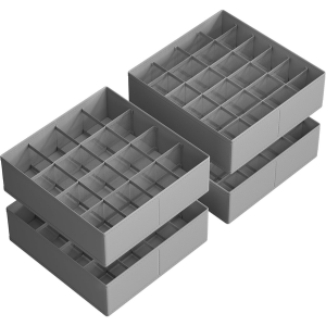 Set of 4 Foldable Drawer Organizers