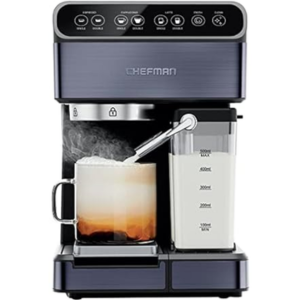Chefman 6-in-1 20-Bar Espresso Machine w/Milk Frother