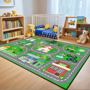 Kid's 6' Car Rug Play Mat