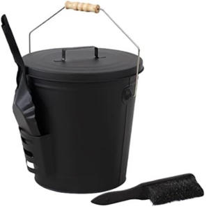 Sunnydaze 5-Gal. Steel Ash Bucket Set w/Tools