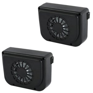 2-Pack Solar Car Air Ventilation Fan