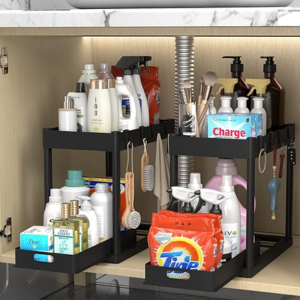 2-Pack Pull Out Under-Sink Organizer