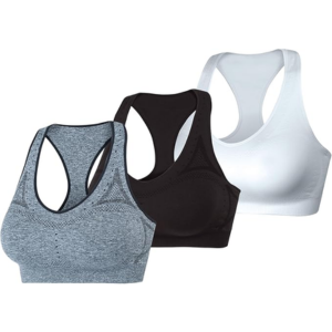 Hanes 3-Pack Seamless Racerback Sports Bras