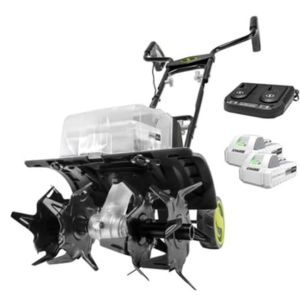 Sun Joe 24V Cordless Garden Tiller/Cultivator w/Battery & Charger