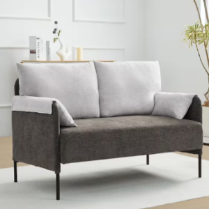 Chenille Upholstered 2-Seat Loveseat