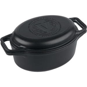 Victoria 6Qt. Cast Iron Oval Dutch Oven 2-Piece Set