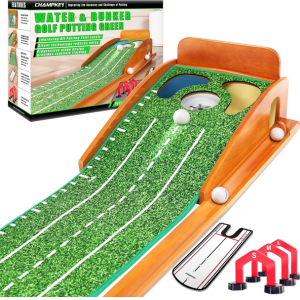 Golf Putting Green Mat w/Accessories