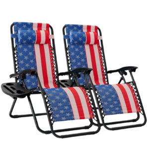 Best Choice Products 2-Pack Folding Zero Gravity Lounge Chairs