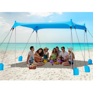 Pop Up Beach Tent w/ 8 Sandbags