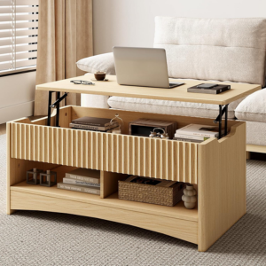 Lift Top Coffee Table w/Storage Shelf