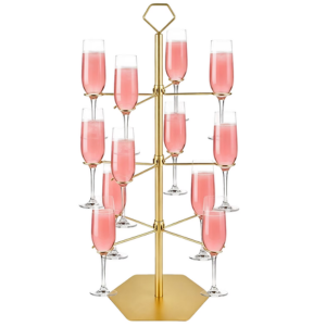 3-Tier Metal 12-Drink Cocktail Tree Stand