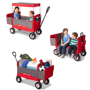 Radio Flyer 3-in-1 All-Terrain Fold Wagon w/Canopy