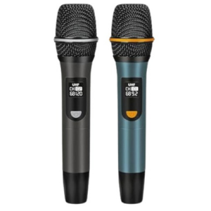 2-Pack Wireless UHF Karaoke Microphone Set