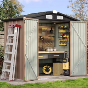 Lockable 6' Metal Storage Shed