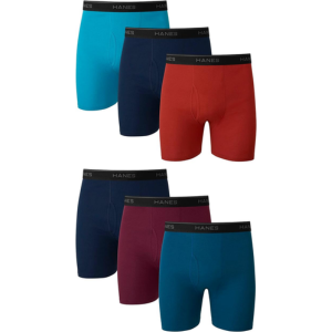 Hanes 6-Pack Men's Boxer Briefs