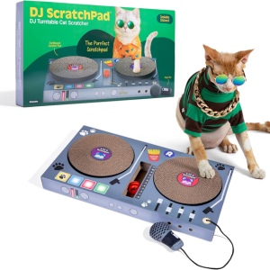 DJ Scratchpad Turntable Cat Sctratcher