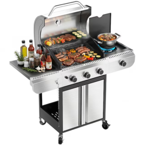 Cowsar 3-Burner 34,000 BTU Propane Gas Grill