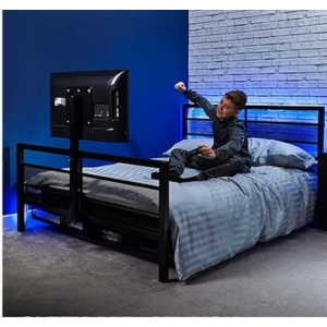 X Rocker Full Gaming Bed w/Rotating TV Mount
