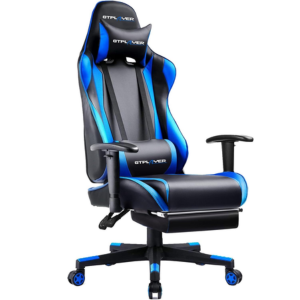 GTPlayer Ergonomic Adjustable Lumbar Gaming Chair w/Footrest