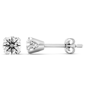Nearly 3/4 Ct Lab-Grown Diamond Stud Earrings