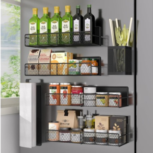 6-Piece Magnetic Metal Spice Rack Set