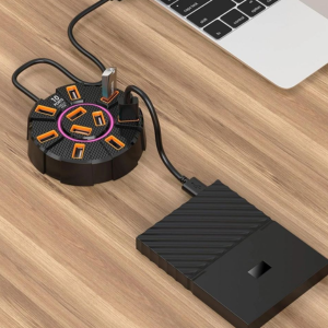 10-Port USB 2.0 Multi Charger Docking Station