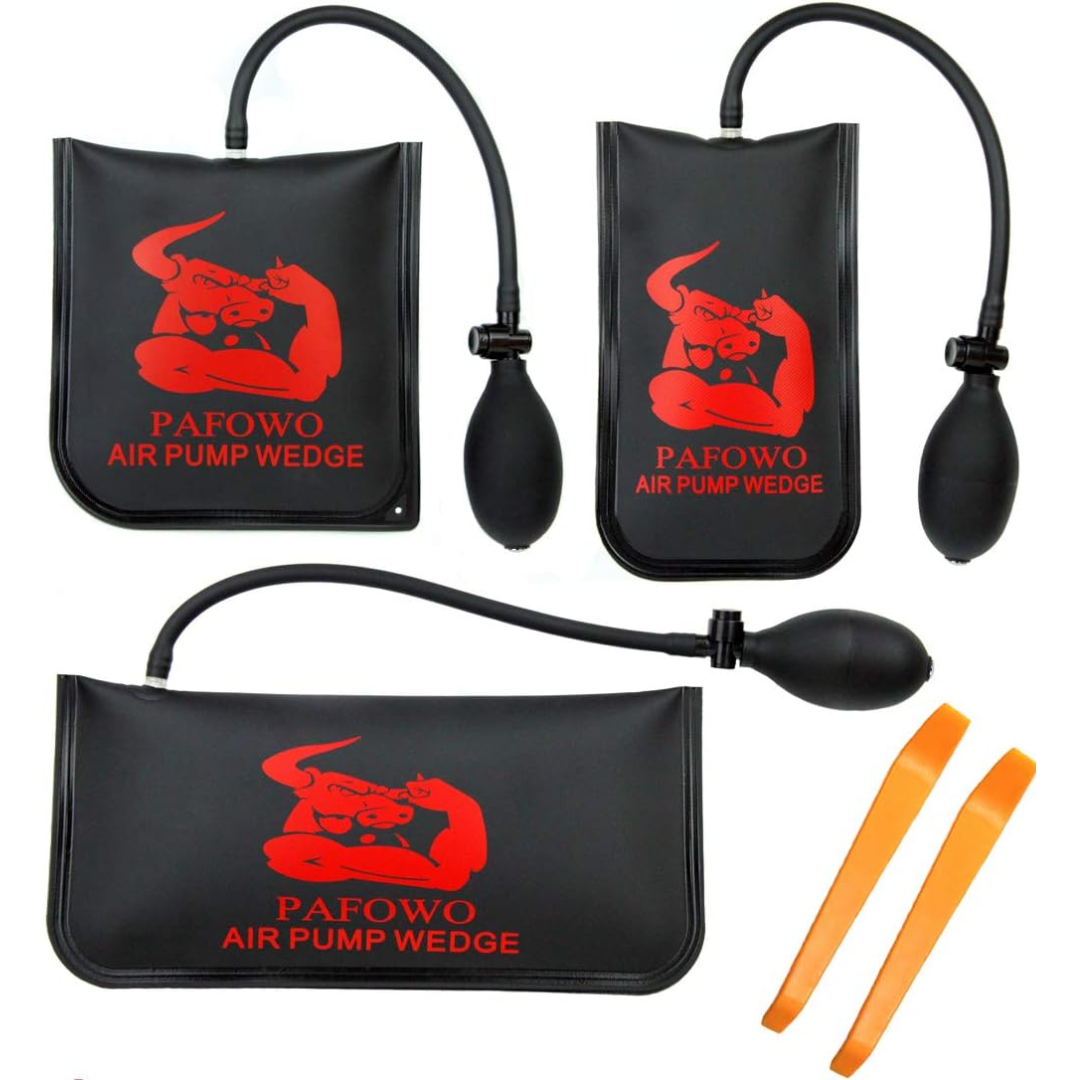3-Piece Air Wedge Shim Bag Set w/Tools