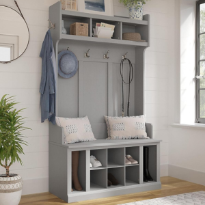 Bush Furniture Woodland Hall Tree w/Shelves
