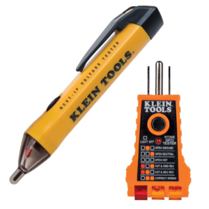 Klein Tools Non-Contact Low Voltage Test Pen + GFCI Outlet Tester