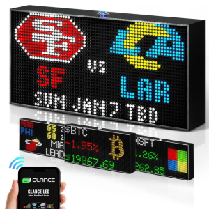 Custom LED Sports & Cryptor Display Ticker w/App