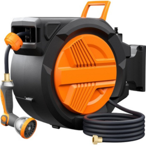 Retractable 100' Wall-Mount Garden Hose Reel