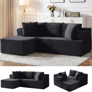 Boneless L-Shaped Sectional Sofa