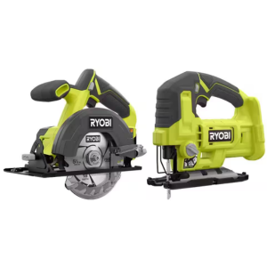 Ryobi One+ 18V Cordless 2-Tool Circular & Jig Saw Kit