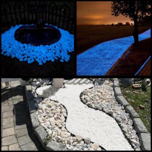 500-Piece Glow In The Dark Garden Rocks