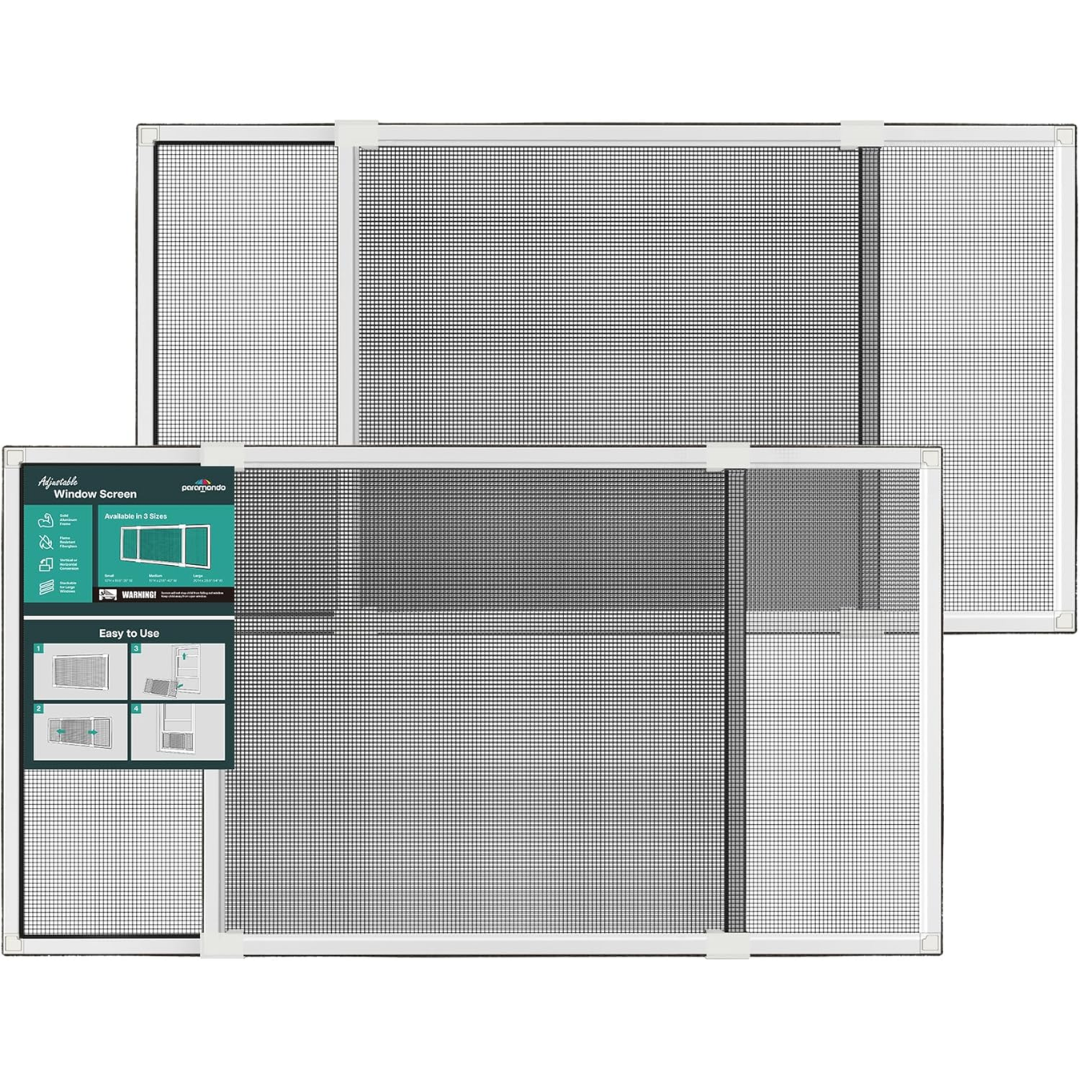 Expandable 2-Pack Window Screens