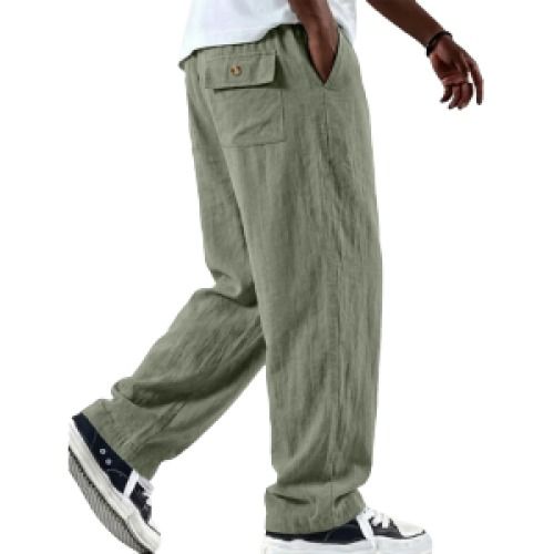 Men's Linen Baggy Pants