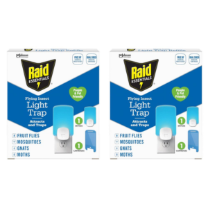 2-Pack Raid Flying Insect Light Trap Starter Kit