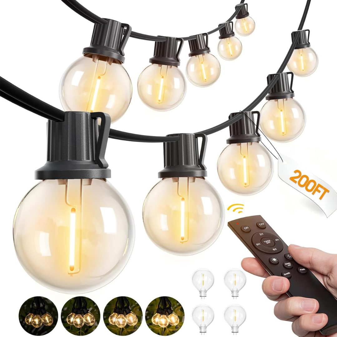 Dimmable 200' LED String Lights w/Remote