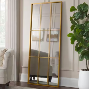 Home Decorators Collection Metal Frame Windowpane Floor Mirror