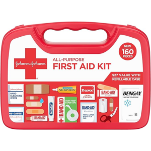 Johnson & Johnson 160-Piece First Aid Kit