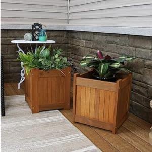 Set of 2 Wood 16