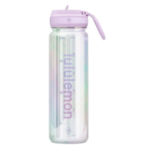 Lululemon 24oz Iridescent Straw Lid Bottle