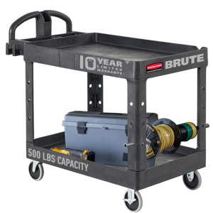 Rubbermaid 2-Shelf Rolling Service Cart