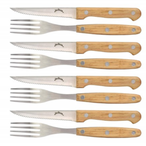 Jim Beam 8-Piece Steak Knife & Fork Set