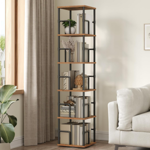 5-Tier Rotating Bookshelf
